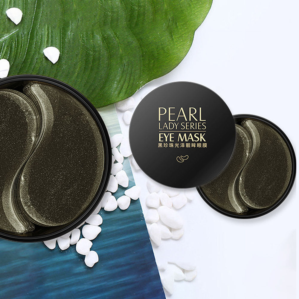 Black Pearl Collagen Mask Natural Moisturizing Gel Eye patches Remove Dark Circles Anti Age Bag Eye Wrinkle 60 Piece Skin Care - Natural Vibe