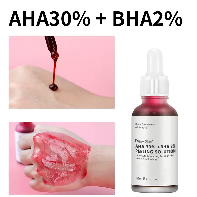 Natural Organic AHA 30% BHA 2% Serum, Deep Peeling Exfoliating Solution - Natural Vibe