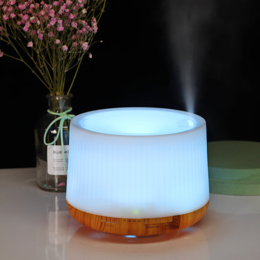 New 500ml Aroma Diffuser Large-Capacity Lantern Essential Oil Humidifier Light-Transmitting Unprinted Aroma Diffuser - Natural Vibe