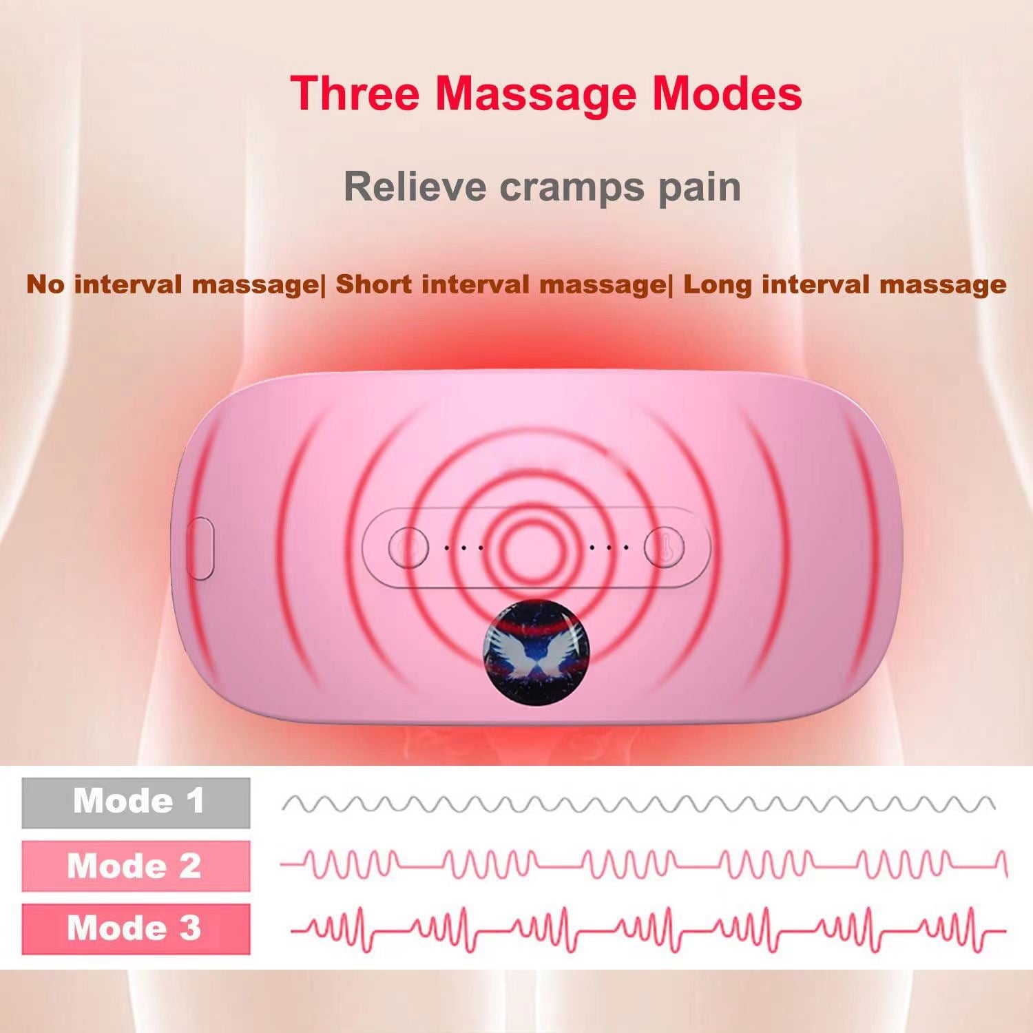 USB Portable Menstrual Heating Pad Smart Warm Belt Relief Waist Palace Cramp Hot Menstrual Pain Relief Heating Belt - Natural Vibe