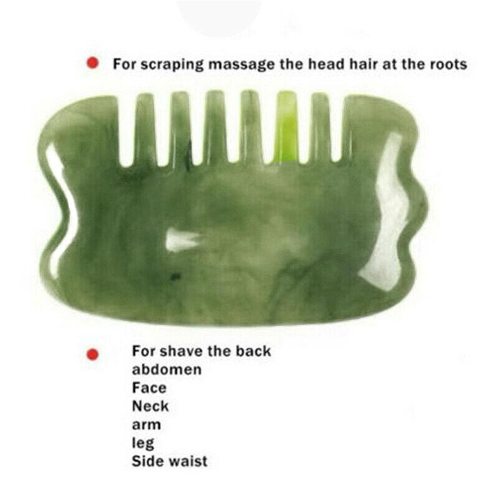 Jade Face Roller Gua Sha Massager Natural Real Stone Scraper Care Massage Tools Face Gouache Skin - Natural Vibe