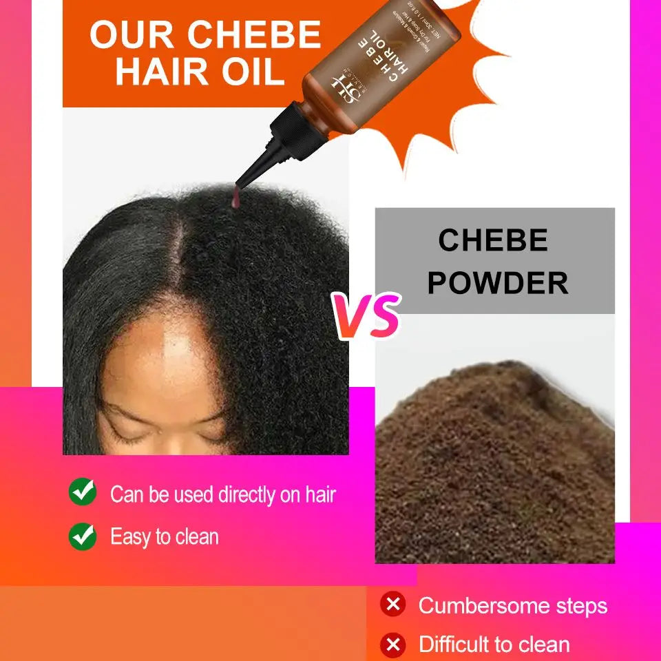 Sevich Hair Growth Products for Women Africa Traction Alopecia Chebe Hair Growing Oil Anti Hair Loss Treatment Thicken Hair Care